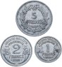 Купить Франция 5 2 1 франк 1948-1949 набор из 3-х монет