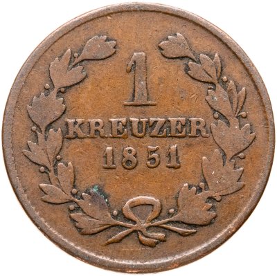 купить Германия, Баден 1 крейцер 1851
