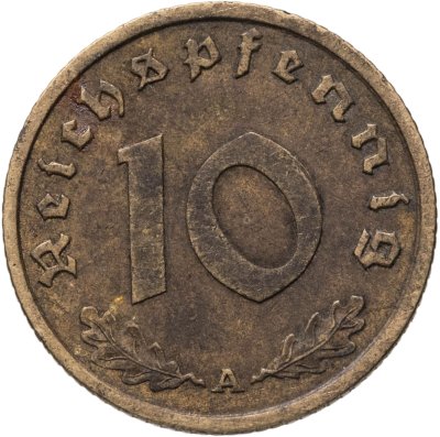 купить Германия (Третий рейх) 10 рейхспфеннигов (reichspfennig) 1938