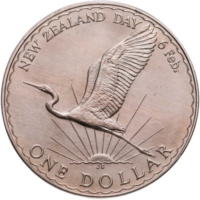 купить Новая Зеландия 1 доллар (dollar) 1974 "День Вайтанги - День Новой Зеландии"