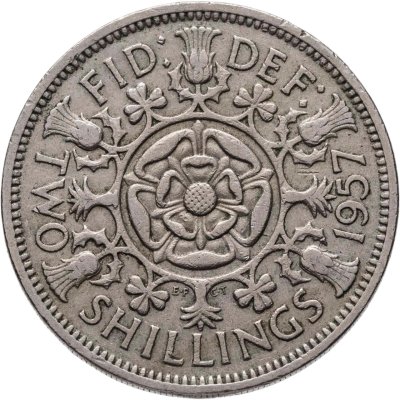 купить Великобритания 2 шиллинга 1957
