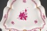 Купить Блюдо сервировочное, выполненное в фирменном дизайне "Chinese Bouquet/Apponyi Purpur", фарфор, роспись, золочение, Herend (Херенд), Венгрия, 1960-1986 гг.