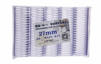 купить Капсула для монет 27 мм (упаковка 100 штук)