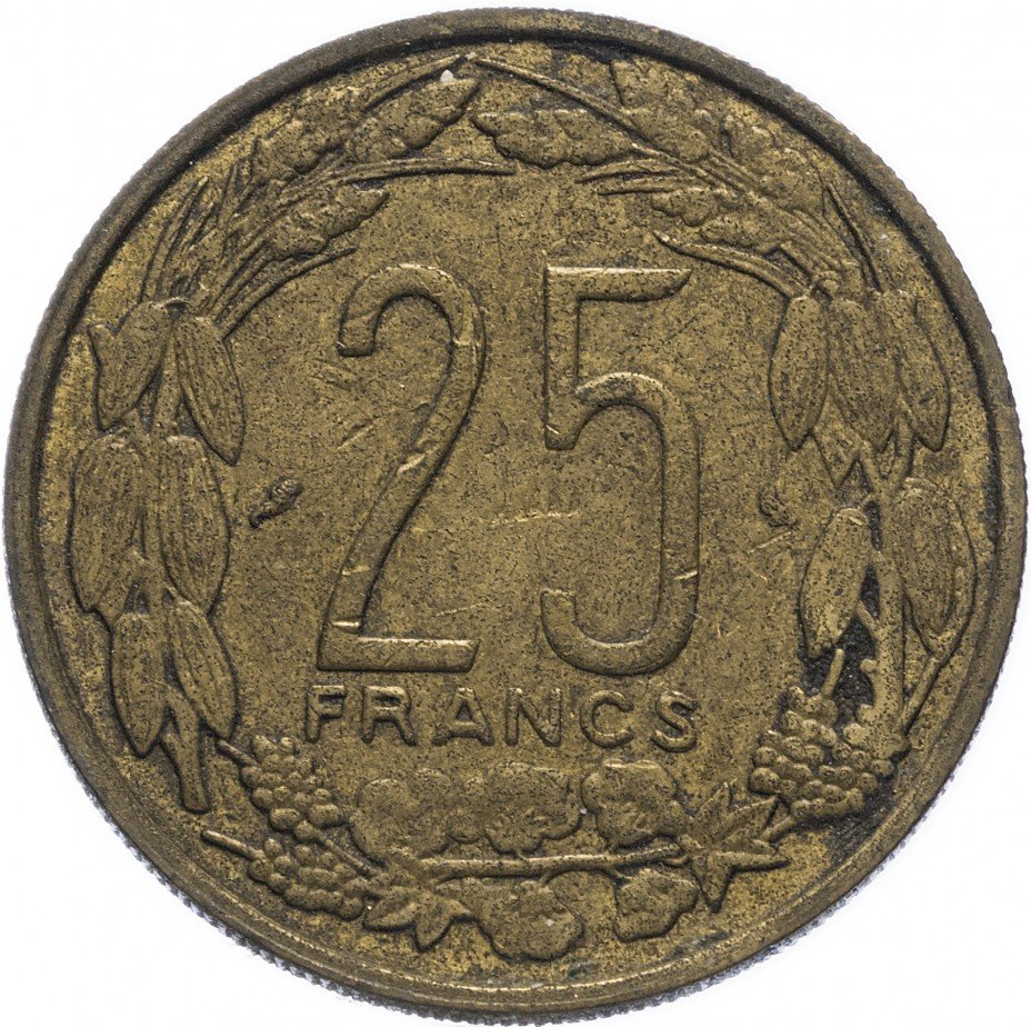 купить Камерун 25 франков 1962