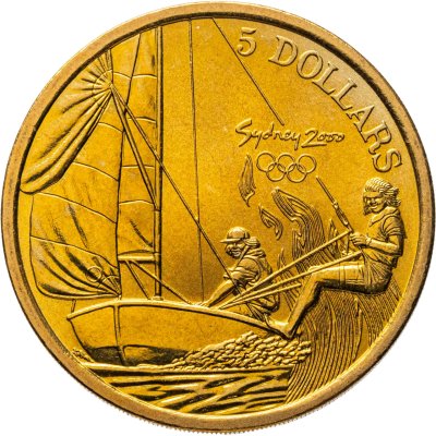 купить Австралия 5 долларов 2000 Олимпийские игры в Сиднее - Парусный спорт