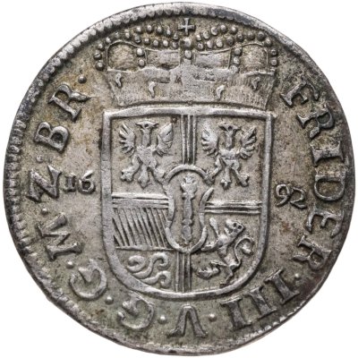 купить Бранденбург-Пруссия 1\12 талера 1692