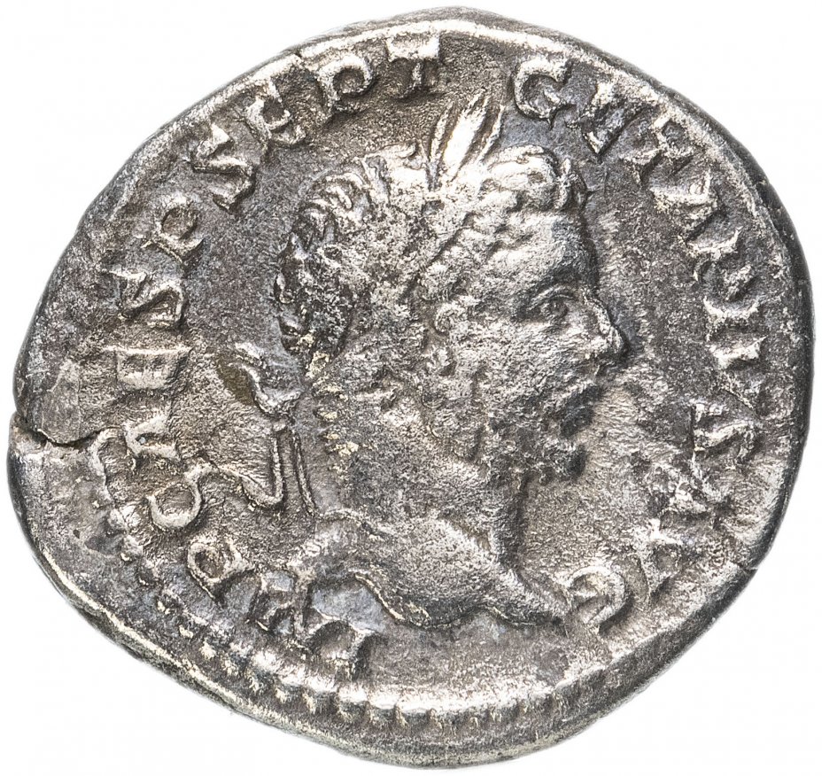 купить Римская империя, Гета, 209-211 годы, Денарий. (Голый Гений)