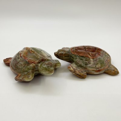 купить Набор из 2-х статуэток "Черепахи", оникс, резьба, Азия, 1990-2010 гг.