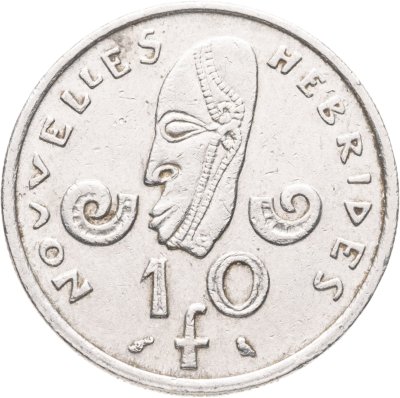 купить Новые Гебриды 10 франков (francs) 1970