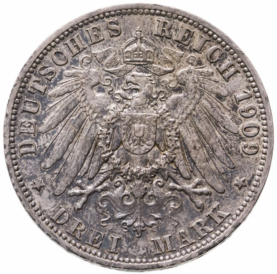 купить Германия (Империя) 3 марки (mark) 1909 A  Пруссия