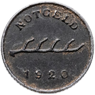 купить Германия "Ройтлинген" 2 пфеннига 1920 нотгельд