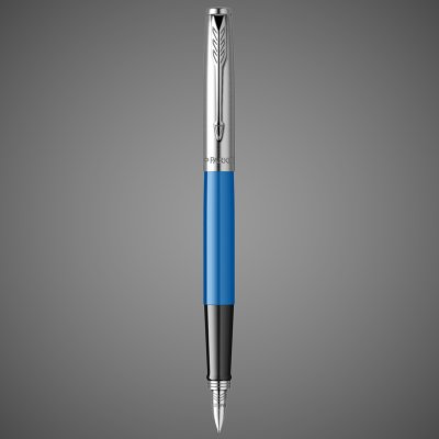 Купить Перьевая ручка Parker Jotter Originals Blue Chrom CT , перо: F, цвет чернил: blue, в подарочной упаковке., Металлы: нержавеющая сталь, пластик, 2026 г.