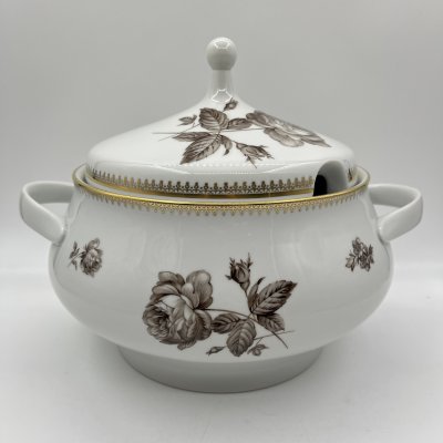 купить Супница, украшенная цветочным декором, фарфор, деколь, золочение, Kahla-Könitz, ГДР, 1960-1980 гг.