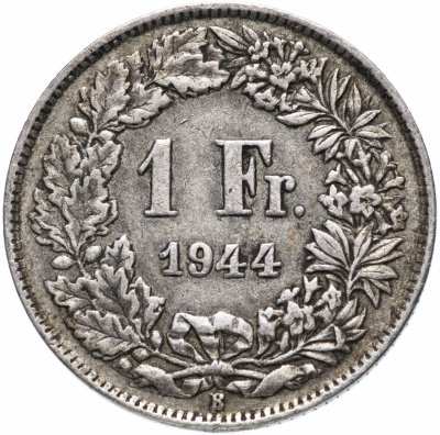купить Швейцария 1 франк (franc) 1944