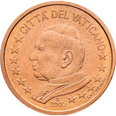 купить Ватикан 2 цента (cents) 2005 "Портрет Папы Иоана Павла II"