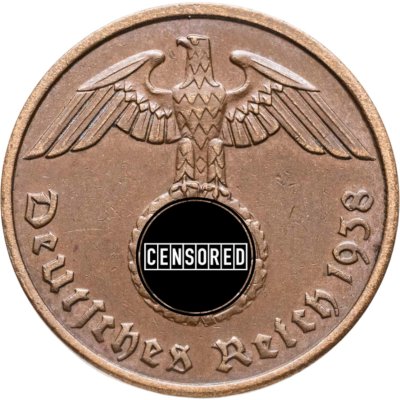 купить Германия (Третий рейх) 2 рейхспфеннига (reichspfennig) 1938 A