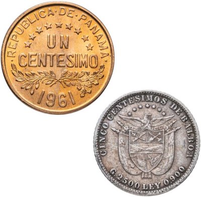 купить Панама. Набор №4 (2 монеты) 1904-1961