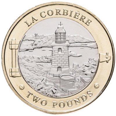 купить Джерси 2 фунта 2022 "250 лет со дня рождения Роберта Стивенсона. Маяк Ла Корбьер"