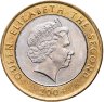 Купить Фолклендские острова 2 фунта 2004 "30 лет монетам Фолклендов"