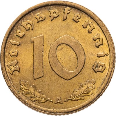 купить Германия (Третий рейх) 10 рейхспфеннигов (reichspfennig) 1939