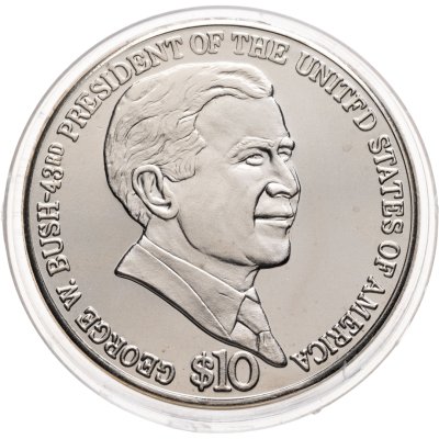 купить Либерия 10 долларов (dollars) 2004 "Джордж Буш"