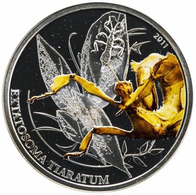 купить Палау 2 доллара 2011 "Мир Насекомых - Богомол"