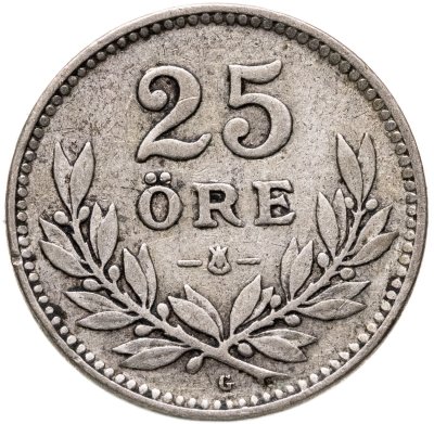 купить Швеция 25 эре (ore) 1928