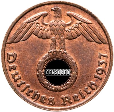 купить Германия, Третий рейх 1 рейхспфенниг (reichspfennig) 1937 G