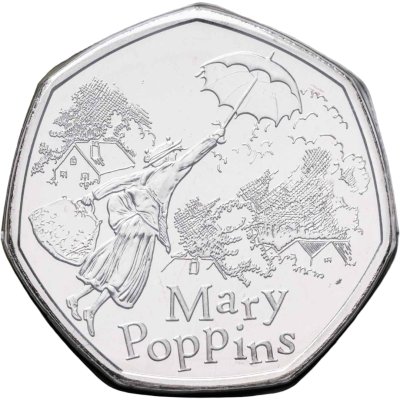 купить Великобритания 50 пенсов 2025 "Мэри Поппинс" в буклете