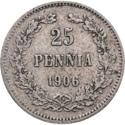 купить 25 пенни (pennia) 1906 L монета для Финляндии