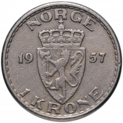 купить Норвегия 1 крона (crown) 1957