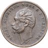 Купить Швеция 1 эре (ore) 1858 Буквы L.A. под бюстом