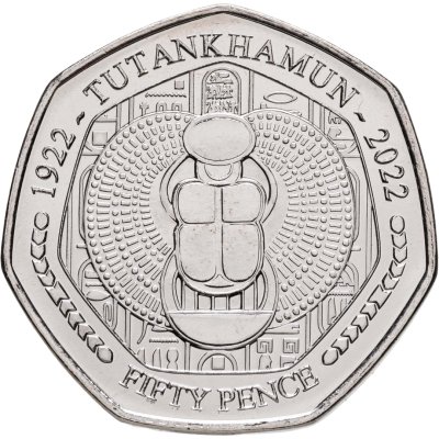 купить Великобритания 50 пенсов 2023 "100 лет открытию гробницы Тутанхамона"
