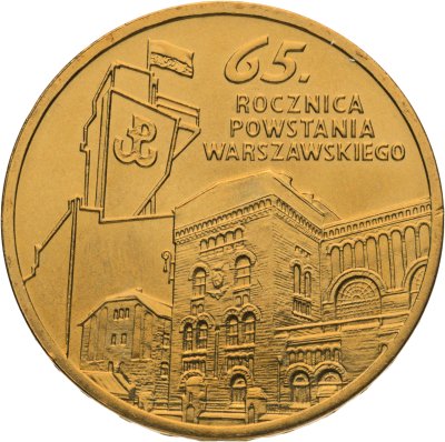 купить Польша 2 злотых 2009 "65 лет Варшавскому восстанию"