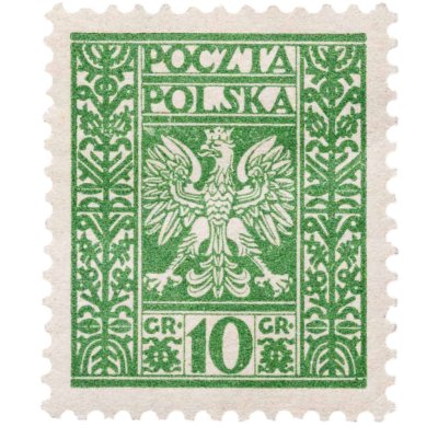 купить Польша марка 10 грошей 1928 Орел