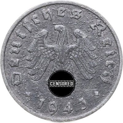 купить Германия, Третий Рейх 1 рейхспфенниг 1943 "А"