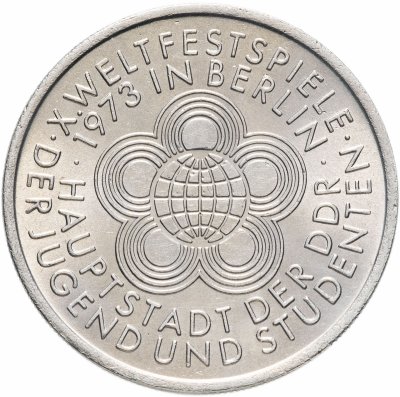 купить ГДР 10 марок 1973 "10-ый Международный фестиваль молодежи и студентов"
