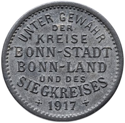 купить Германия "Бонн" 5 пфеннигов 1917 нотгельд