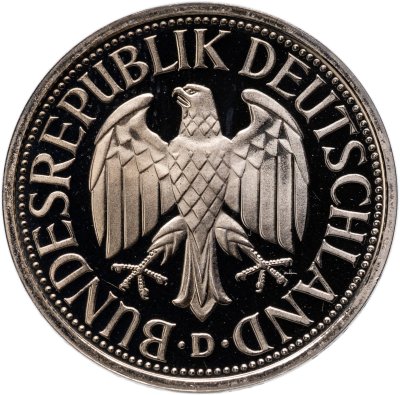 купить Германия (ФРГ) 1 марка 1980, знак монетного двора: "D" - Мюнхен