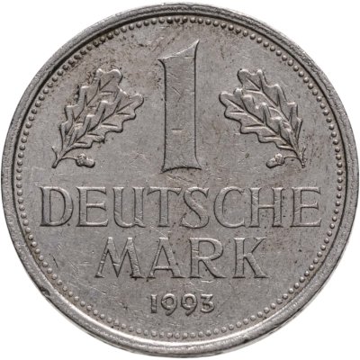 купить Германия 1 марка 1993, знак монетного двора: "J" - Гамбург