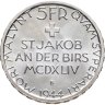 Купить Швейцария 5 франков (francs) 1944 500 лет Битве у Сент-Якоба, в слабе Монетник.ру MS65