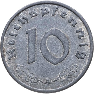 купить Германия, Третий рейх 10 рейхспфеннигов (reichspfennig) 1941, знак монетного двора: "A" - Берлин