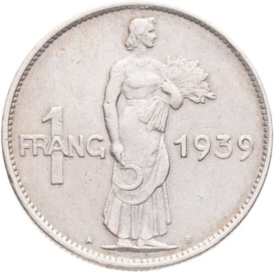 купить Люксембург 1 франк (franc) 1939