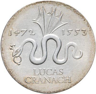 купить Германия (ГДР) 20 марок (mark) 1972 500 лет со дня рождения Лукаса Кранаха старшего
