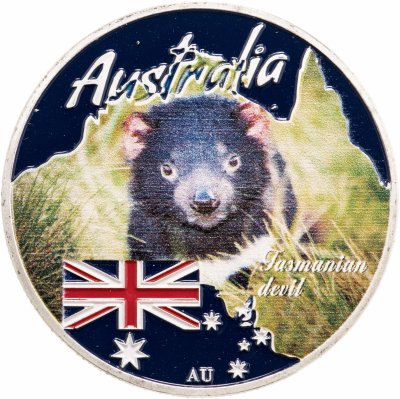 купить Тувалу 1 доллар 2017 "Животные Австралии - Тасманийский дьявол"