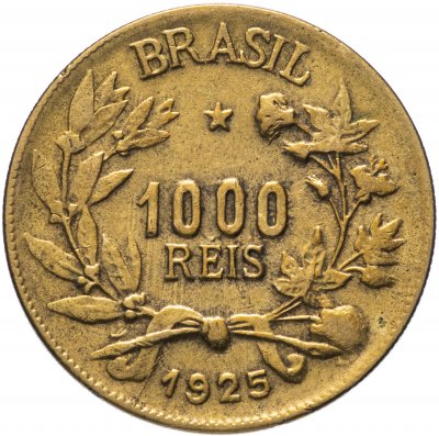 купить Бразилия 1000 рейс (reis) 1925