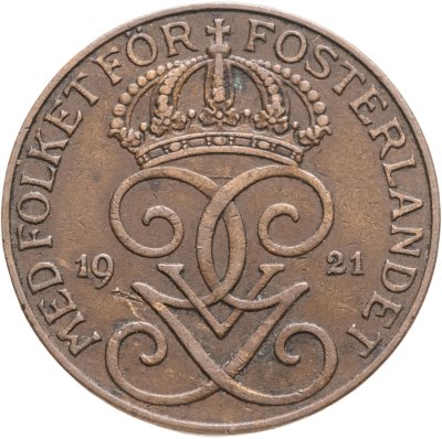 купить Швеция 5 эре (ore) 1921