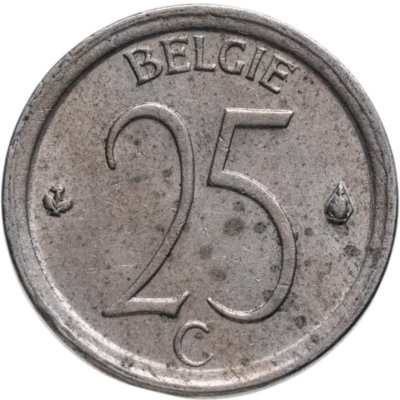 купить Бельгия 25 сантимов 1968