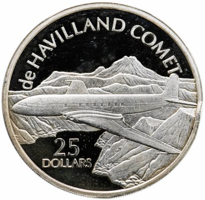 купить Соломоновы острова 25 долларов 2003 "Самолеты мира: Де Хевилленд DH.106 "Комета""