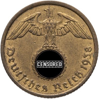 купить Германия, Третий рейх 10 рейхспфеннигов (reichspfennig) 1938